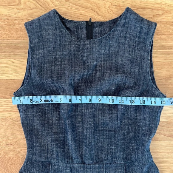 Nooworks Edie Sleeveless Denim Dress with Front Pockets | Size XS - Picture 6 of 8